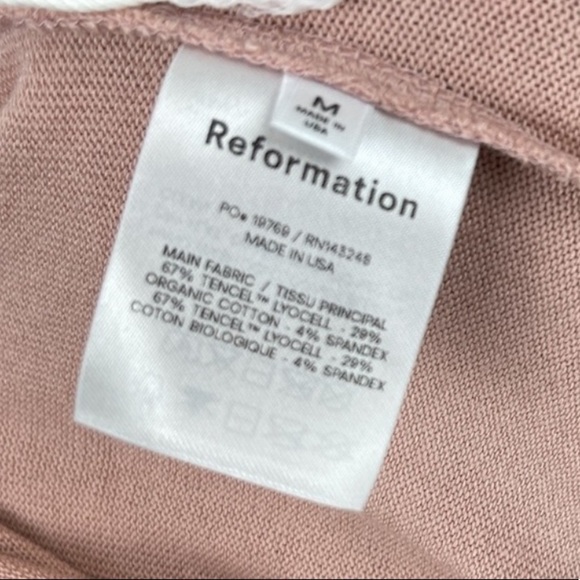 Reformation Cirrus Crop Straight Leg Knit Pants Size M - Picture 5 of 6